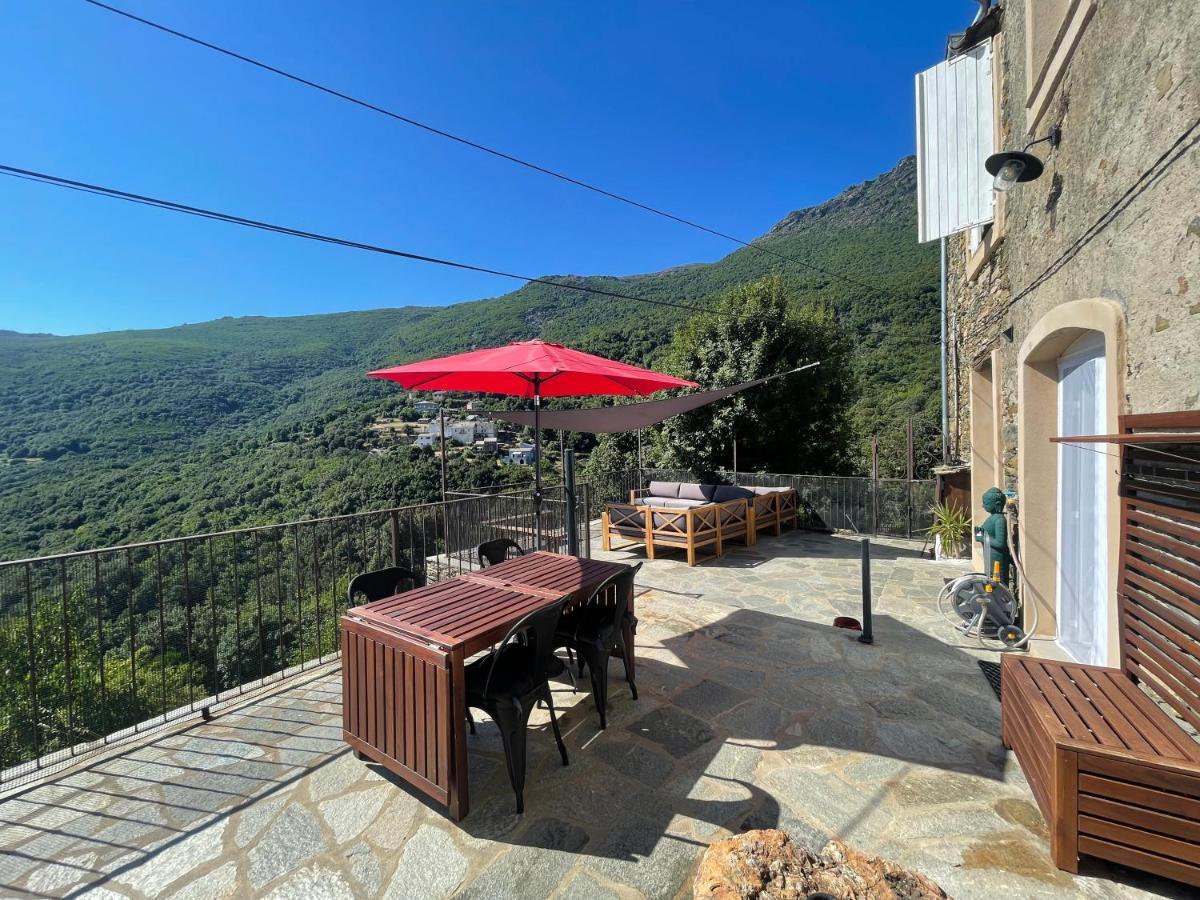 Appartement dans maison de village vue mer Sisco Extérieur photo